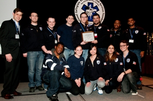 Members of the Stony Brook University Volunteer Ambulance Corps received the 2012-2013 Collegiate EMS Organization of the Year Award at the National Collegiate Emergency Medical Services Foundation’s annual conference.