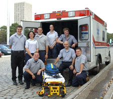Student staff of the Five Quad Volunteer Ambulance Service